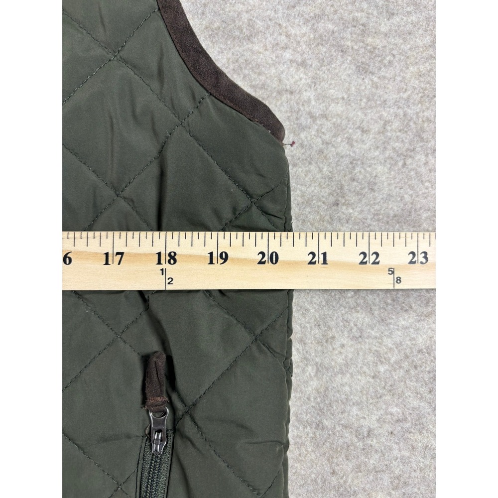 Field & Stream Women Green Quilted Vest Full Zip Pockets Size S Outdoor Layer - Picture 3 of 5